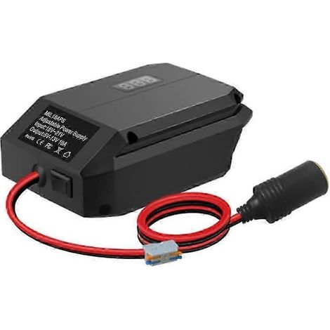 Ecleanfy - Convertisseur abaisseur 2026 DC 18V vers 12V pour batterie Milwaukee M18 18V, adaptateur allume-cigare, alimentation (1/5)