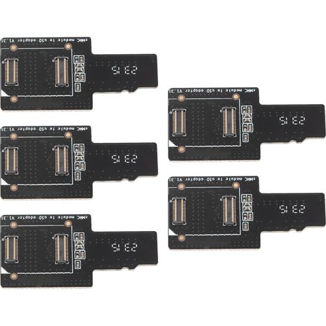 Lot de 5 cartes de développement Rockpi 4 RK3399 avec adaptateur EMMC dédié pour conversion EMMC vers microSD. (1/5)