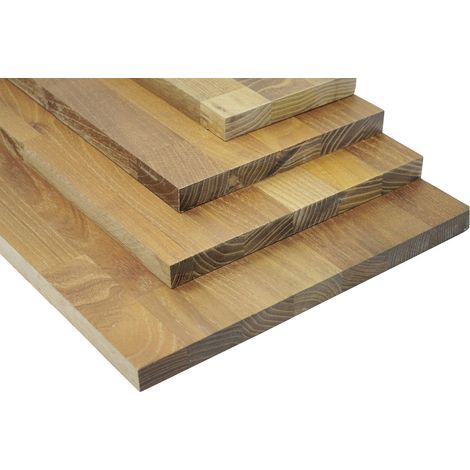 Massivholzplatte Leimholz Akazie 80 x 60 cm 18 mm geölt