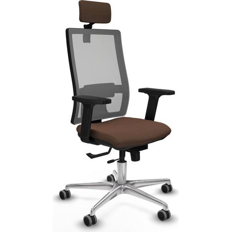 Piqueras y Crespo Chaise de Bureau Moderne Brun Foncé (1/3)