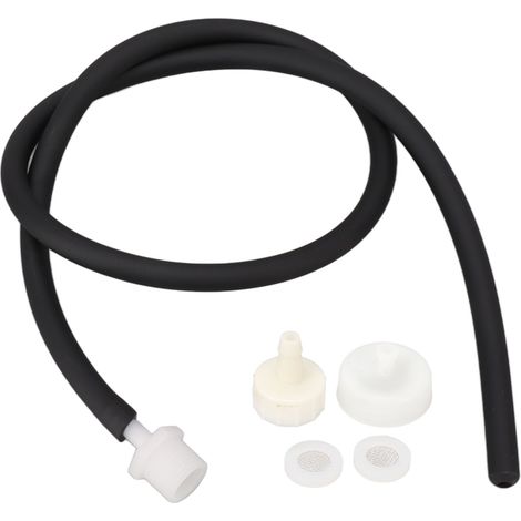Kit de lavement portable réutilisable en silicone noir, tube de douche pour nettoyage anal, colon et vagin, 100 cm/39,4 pouces (1/5)