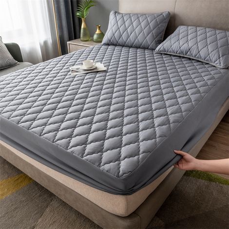 Drap-housse matelassé imperméable, drap anti-urine, protège-matelas (1/3)