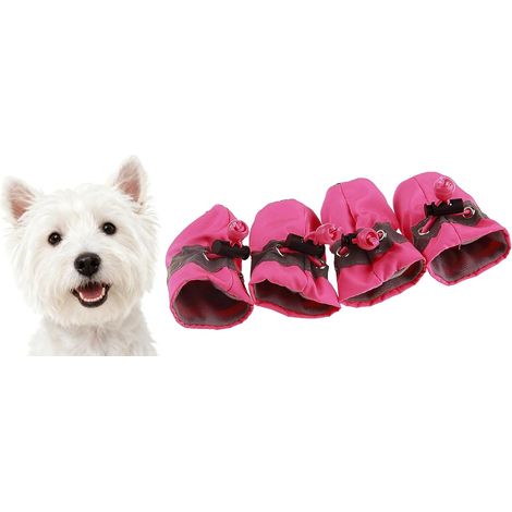 Chaussettes imperméables antidérapantes pour Chien avec Cordon de Serrage réglable Protection des Pattes pour Petits et Moyens Animaux domestiques et Chats (1/5)