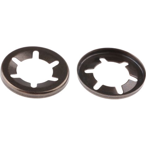 Rs Pro – Rondelle autobloquante 10mm en acier émaillé – Lot de 50 – Anneaux de blocage à pression pour fixation sécurisée