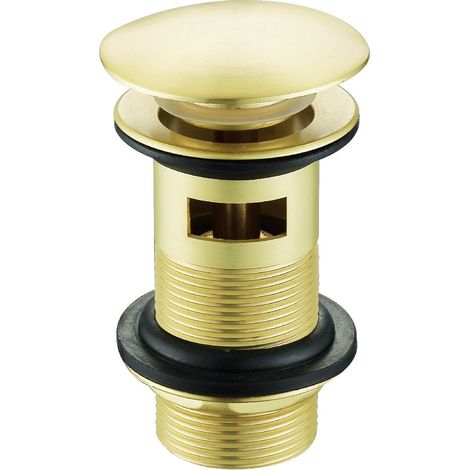 Piletta per lavabo con troppopieno colore oro dorato (1/2)
