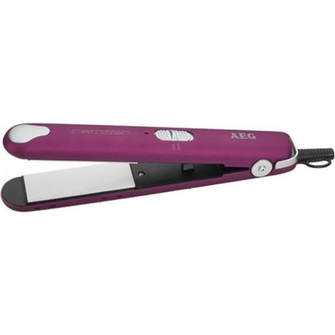 AEG HC 5680 Plancha de Pelo, Tecnología Cerámica, Antiestático, Calentamiento Rapido, Temperatura Constante 20W Violeta (1/3)