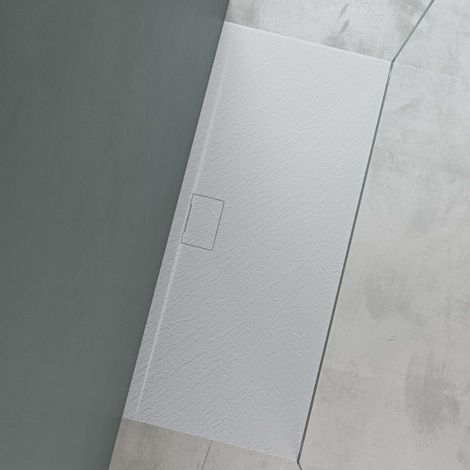 Mai & Mai Duschtasse Duschwanne aus Mineralguss BxTxH: 70x160x3 cm Mineralgusswanne in Weiß DIN-Anschlüsse Geoma07