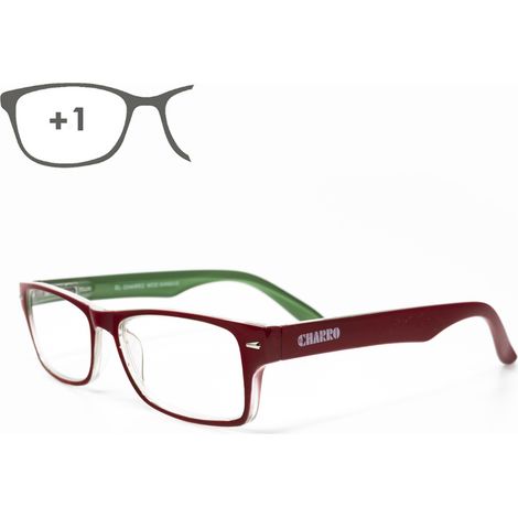 gafas lectura kansas rojo / verde. aumento +1,0 gafas de vista, gafas de aumento, gafas visión borrosa (1/4)