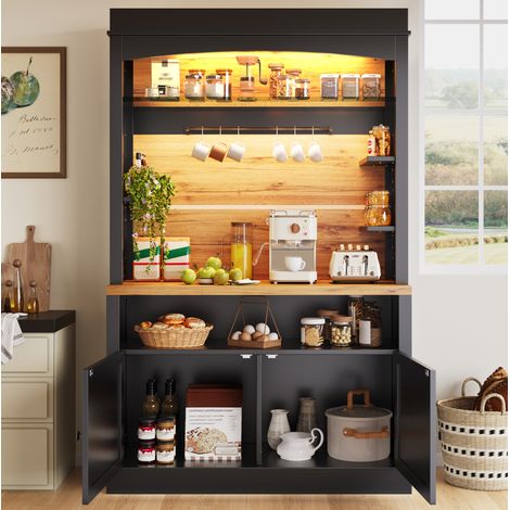 Mueble almacenamiento cocina con LED y gran capacidad OKMYHOME (1/5)