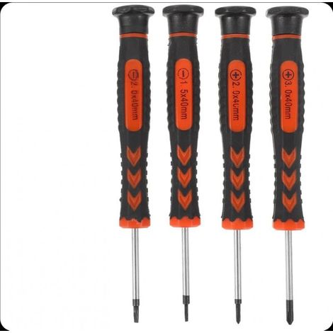 1 jeu de 4 tournevis parfaits Tournevis portable Outils de réparation à domicile Tournevis de précision Acier au chrome vanadium (1/5)