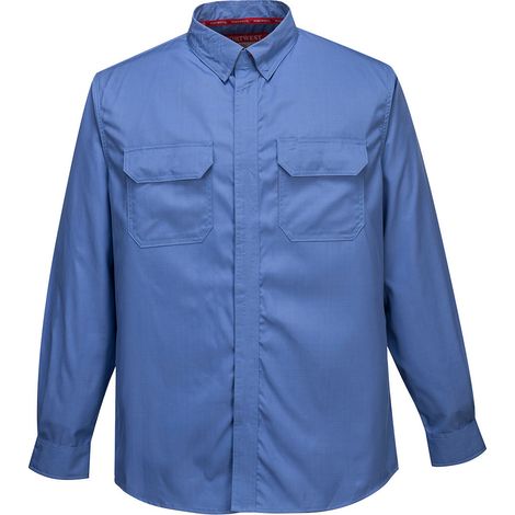 Chemise Bizflame Plus couleur : Bleu taille XL - PORTWEST