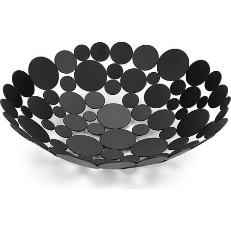 Obstschale für die Arbeitsplatte, Obstschale aus Metall, für Küche und Esstisch, Obstkorb, Schale, Brot- und Gemüseständer, schwarz (1/5)