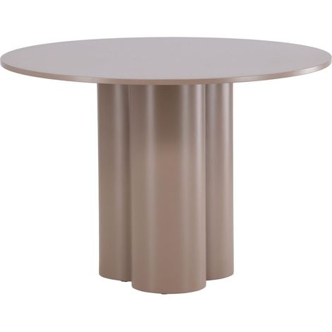 Olivia table de salle à manger Ø110 cm brun. (1/5)