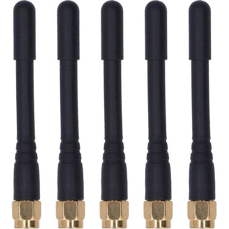 5 Stück Signalantenne, Dualfrequenz, omnidirektional, wasserdicht, SMA-Stecker, 3 dBi Verstärkung