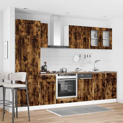 vidaXL Ensemble d'armoires de cuisine 8 pcs Kalmar bois d'ingénierie (1/5)