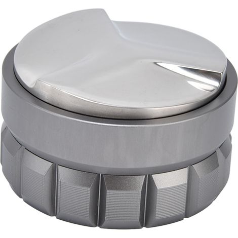 53-mm-Kaffeedosierer mit verstellbarem Paddel, silberner Kaffeetamper, verstellbarer Pulverspender (1/5)