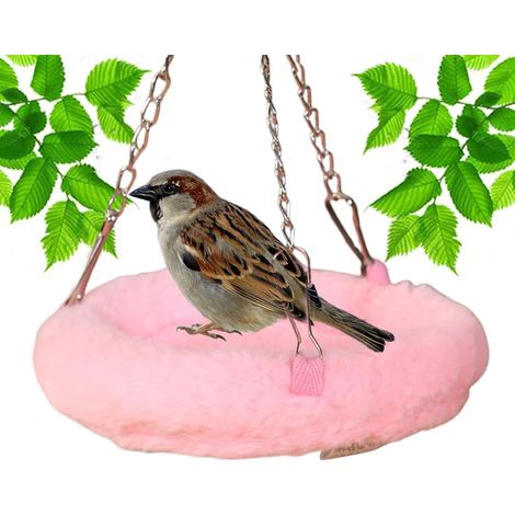 Vogelbett für Käfig, Nymphensittichnest Sittichnest Vogelschlafhütte Plüsch-Vogelbett, Vogelschaukelspielzeug, Brutvogelhaus für Sittiche, Wellensittiche, Nymphensittiche, Turteltauben, Kanarienvö (1/5)