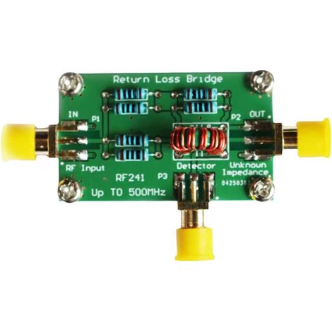 Módulo puente pasivo RF241 con pérdida de retorno, interfaz SMA, 1-500 MHz (1/2)
