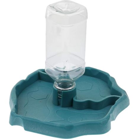 Distributeur d'eau portable avec abreuvoir en plastique pour reptiles, tortues et geckos (1/5)
