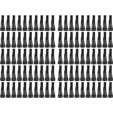 100 PCS Doigts De Plumeuse De Poulet pour Machine De Plumeuse De Volaille, Épilation en Poultry Epilator Caoutchouc Doigt Plumeuse Picker pour Poulet, Canard, Plumes D\'oies (Le Noir) (1/4)