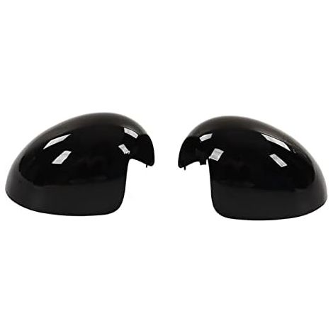 R56 Coque de Rétroviseur de Porte Noire pour MINI Cooper Coques de Rétroviseur R57 Extérieur de Voiture 2 Pièces Coque de Rétroviseur Gauche Droite Noir Brillant Remplacement pour