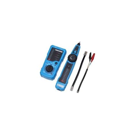 Probador de cables de red, localizador de cables multifuncional, con función de muestreo de sonido, detector de línea RJ11/RJ45, mantenimiento de cables Ethernet/LAN Cat5/Cat6, prueba de línea - Crezu (1/4)