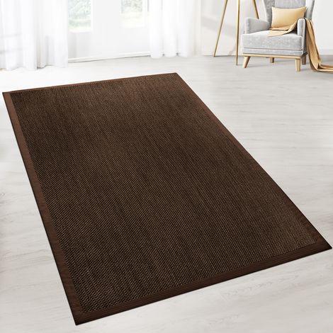 Sisal Tiger-Eye Mit Bordüre Braun DC-311 160 x 230 cm
