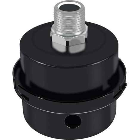 Aougo – Silencieux de compresseur d'air en métal – Réduction bruit – Filetage 3/8" – Compatible avec compresseurs et chaudières