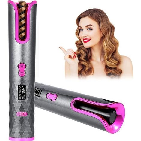 Fer à Friser Automatique Sans Fil Professionnel 6 Températures Portable Rechargeable à Chauffage Rapide pour le Coiffage (1/5)