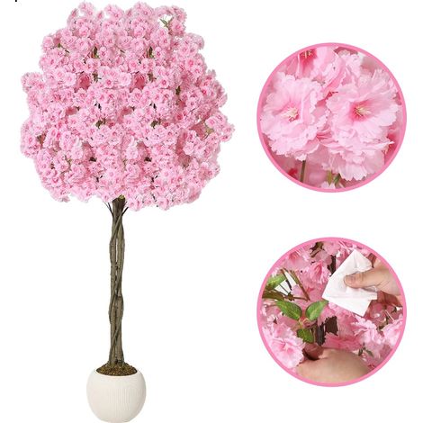 Cerezo artificial, resistente a los rayos UV, decoración de interior, 180 cm (1/2)