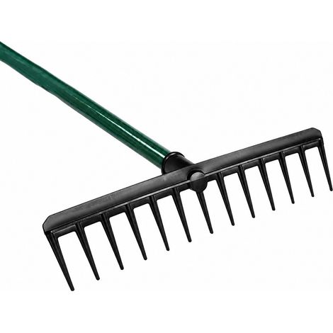Râteau de nivellement de jardin, niveleur de pelouse, conception ergonomique pour l'entretien des terrains de golf et des bunkers (1/5)