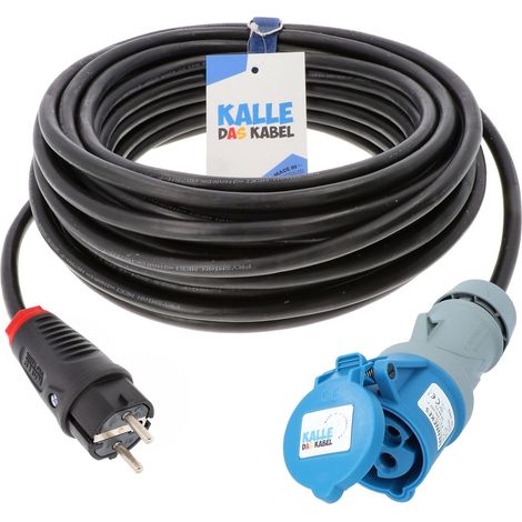 Kalle Adapterkabel Schuko 1,5mm² auf CEE 230V IP44 10 Meter