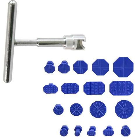 Ventouse Carrosserie Débosselage Kit, 18 Pièces, Extracteur de Bosse avec Marteau en T,DEBOUCHEURFURETVENTOUSE (1/5)