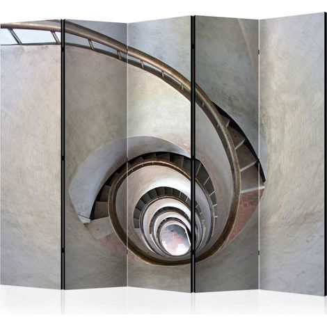 Paravento - White spiral stairs II [Room Dividers] - 225x172 (1/4)