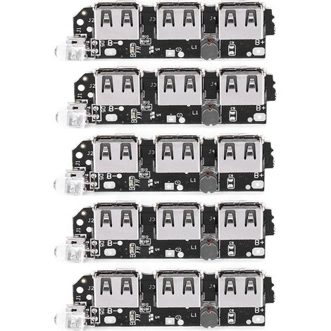 5V2.1A Module Chargeur Power Bank 3USB 5Pièces Carte Circuit DIY Mobile Composant Électronique (1/5)