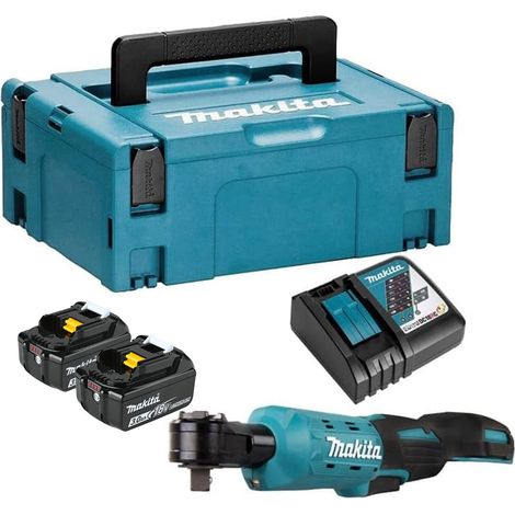 Makita DWR180RFJ 18V LXT Ratchet Wrench - 2 x 3.0Ah Batteries, Charger & Makpac 2 Case (1/5)