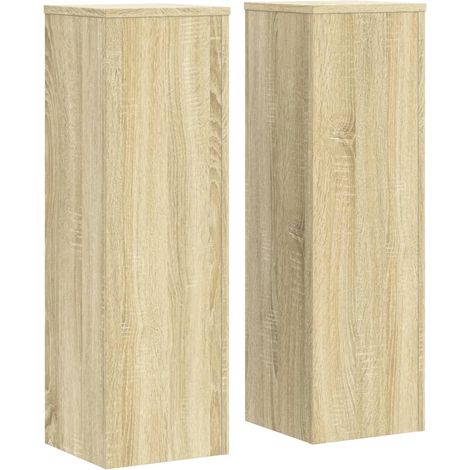 Portavasi per piante set di 2 portafiori in legno ingegnerizzato Sonoma marrone 020045354