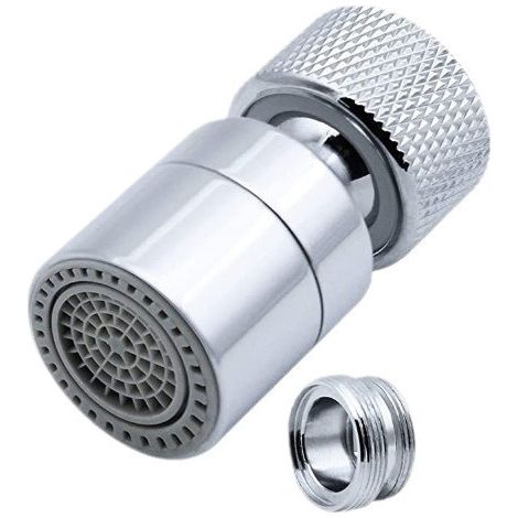 Aérateur de robinet pivotant à 360° pour évier de cuisine, Prolongateur de douchette pour robinet de cuisine 4.62.4cm (1/5)