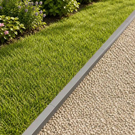 vidaXL Perfil de cobertura para jardín 2 uds. 100 x 6 x 5 cm (1/5)