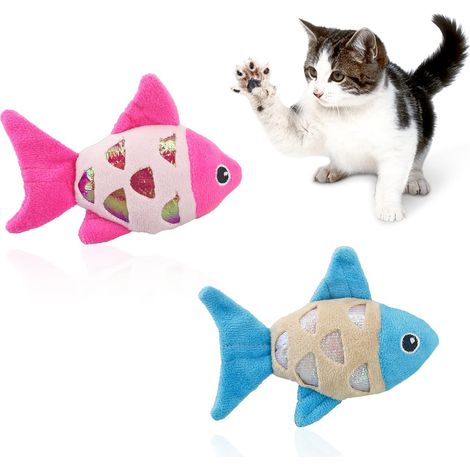 Lot de 2 jouets à herbe à chat pour chat avec anneau en papier froissé pour attirer les yeux de votre chat et pour que vos chats mâchent et attrapent des jouets interactifs pour chat (1/5)