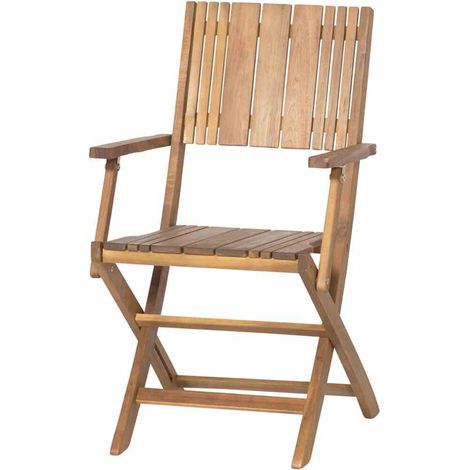 Falun Klappsessel Gestell und Fläche Akazienholz FSC®-100% natur (1/5)