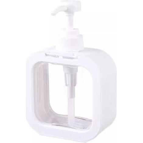 Distributeur Savon, 1 Pièces Flacon Pompe Vide 300ml, Distributeur Liquide Vaisselle Distributeur Shampoing et Gel Douche Salle de Bain, Cuisine Distributeur Produit Vaisselle (1/4)