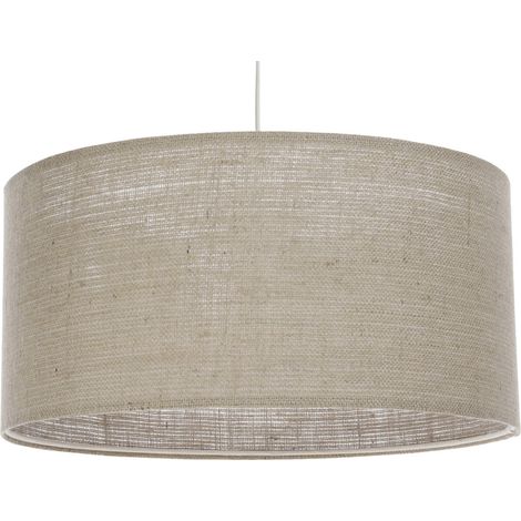 Suspension boho élégant en chanvre naturel réglable style doux - Ø 40 cm - H20 cm (1/5)