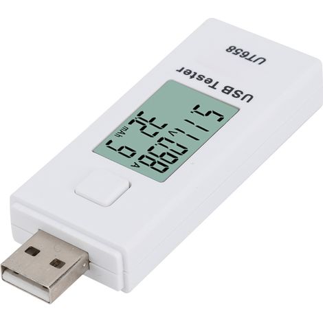 UT658 10 Datenspeichereinheiten Hoch-/Niederspannungsalarm LCD-Anzeige USB-Strom- und Spannungsdetektor (1/5)
