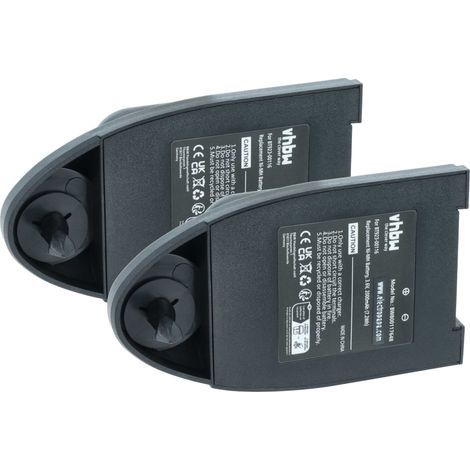 vhbw 2x Akku kompatibel mit Laird Excalibur remote Industrie-Funkfernsteuerung Fernbedienung (2000 mAh, 3,6 V, NiMH) - Schwarz