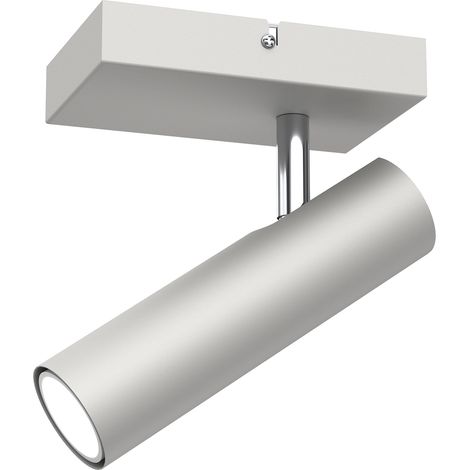 Spot mural/plafonnier gris clair orientable GU10 8W Axion Luminex