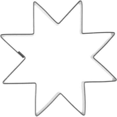 Emporte-pièce en acier inoxydable en forme d'étoile pour biscuits en pain d'épice, idéal pour la maison, la pâtisserie et l'organisation de la cuisine.-AquaForge (1/5)