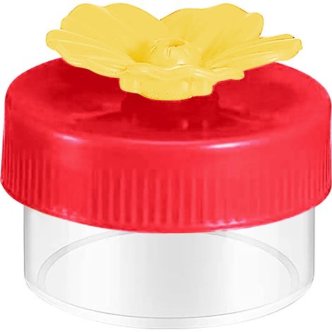 Distributeur À Colibris - En Plastique - Avec Ventouse - Portable - 4 x 4 x 2 cm - 1 Pièce (1/5)