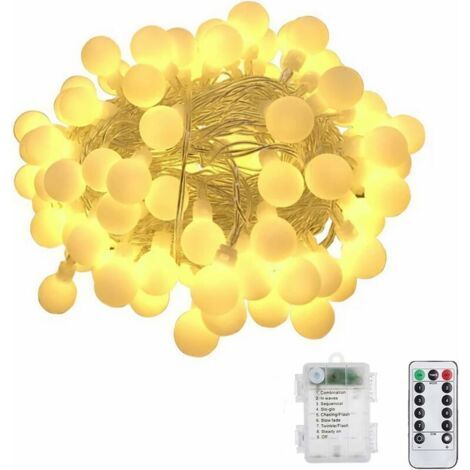Light garland, Christmas light, LED Christmas Fairy Lights Garland IP42 Waterproof Light Garland 8 Modes Indoor/Outdoor Decoration for Bedroom (6M 40LED) [Energy Class A+++] (1/4)