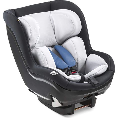 hauck Seggiolino Auto Reboard iPro Kids - Seggiolino Auto 0-18Kg, Dalla Nascita fino a 105 cm, ECE R129, Poggiatesta Regolabile, Base ISOFIX Disponibile Separatamente - Denim Blu (1/5)